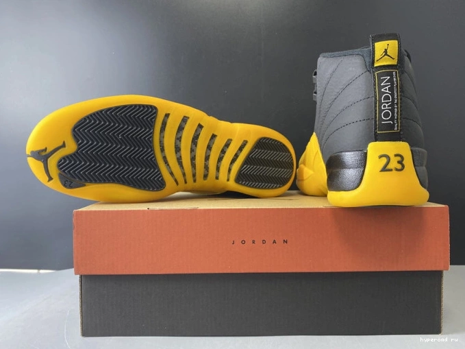 130690-070 University Black Gold Jordan Air 12 Retro 0306